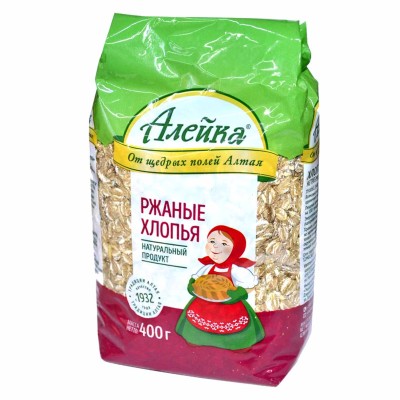 Хлопья ржаные Алейка не треб варки 400гр м/у