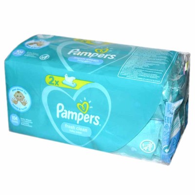 Салфетки влажные Pampers Детские Fresh Clean Duo 104шт м/у