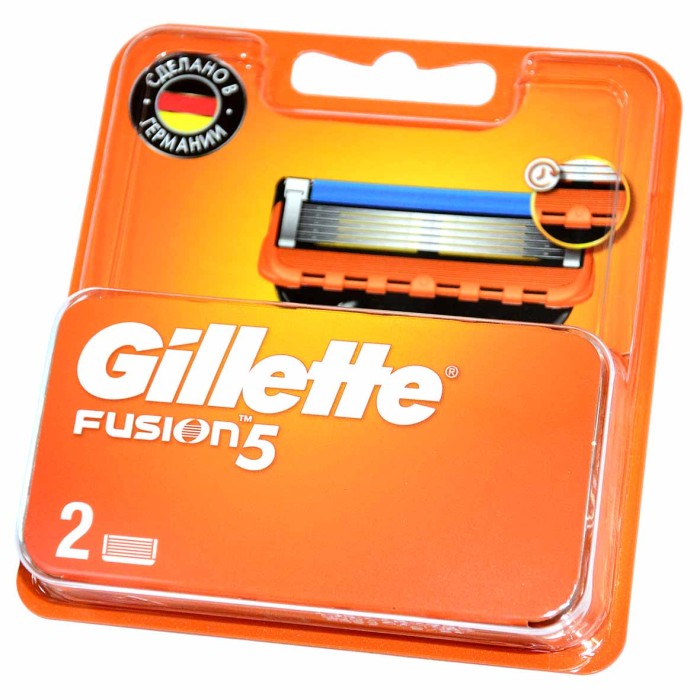 Кассеты сменные Gillette Fusion 2шт к/у