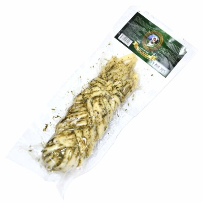 Сыр Адыгейский Коса белая с зеленью 100гр  вакуум