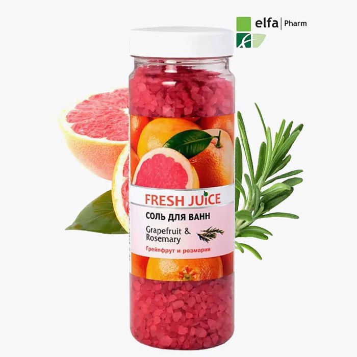 Соль для ванн Fresh Juice Грейпфрут и розмарин 700гр пэт