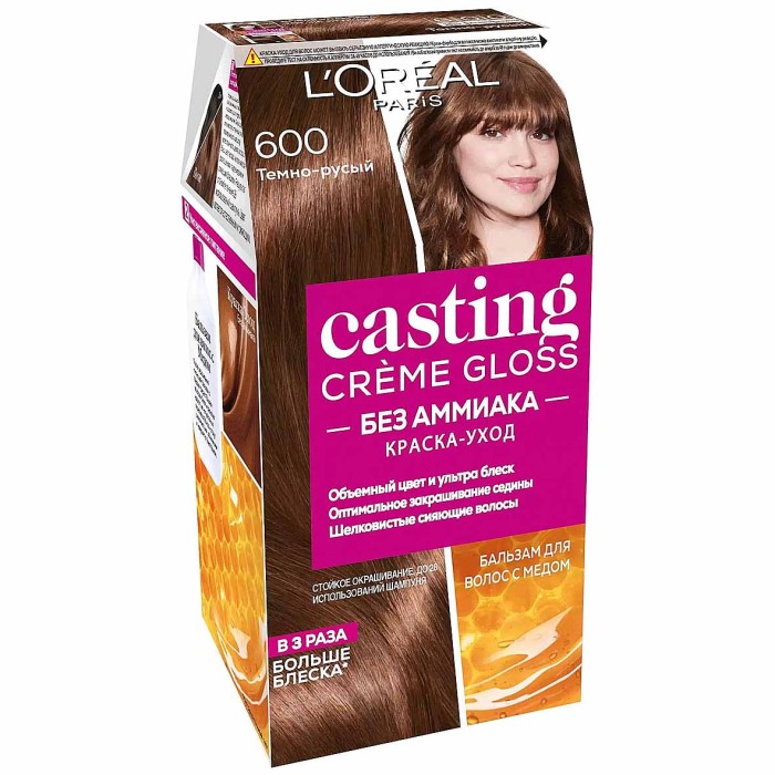 Краска для волос Loreal Casting creme gloss 600 Темно-русый к/у