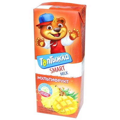 Напиток сывороточный Топтыжка с соком мультифрукт 200мл пэт