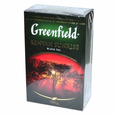 Чай Greenfield Kenyan Sunrise черный 100гр к/у
