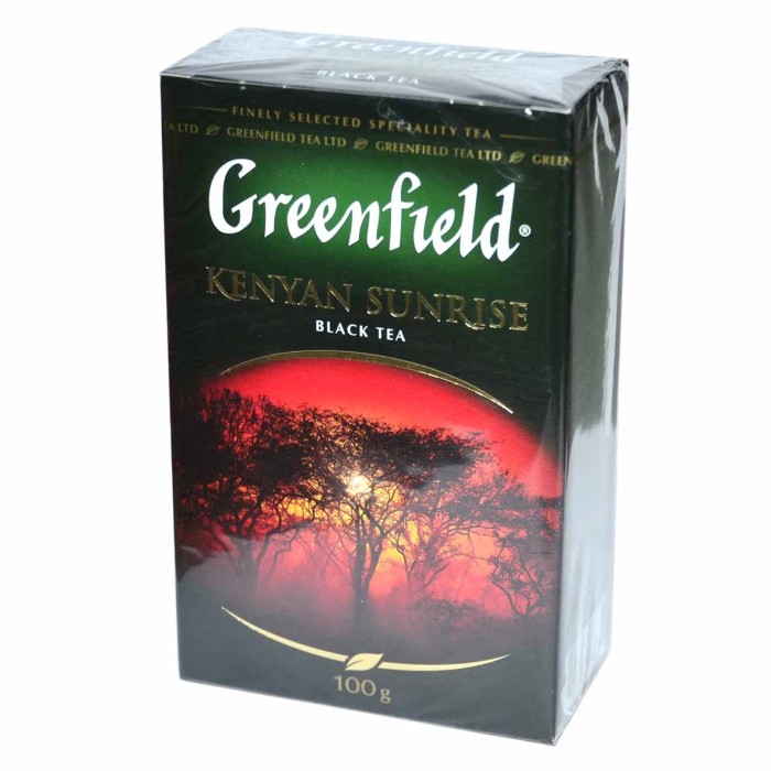 Чай Greenfield Kenyan Sunrise черный 100гр к/у