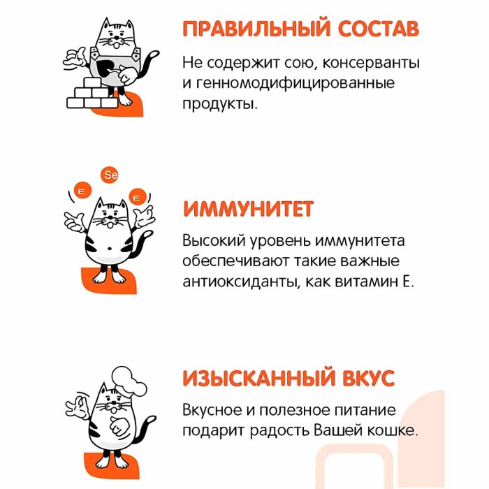 Корм для кошек Наша марка мясное ассорти+соус 85гр пауч