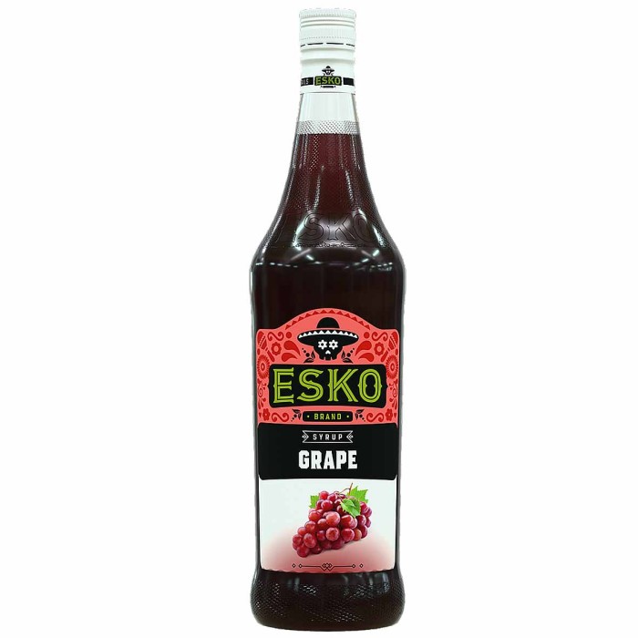 Сироп ESKO Виноград красный 1л ст/б