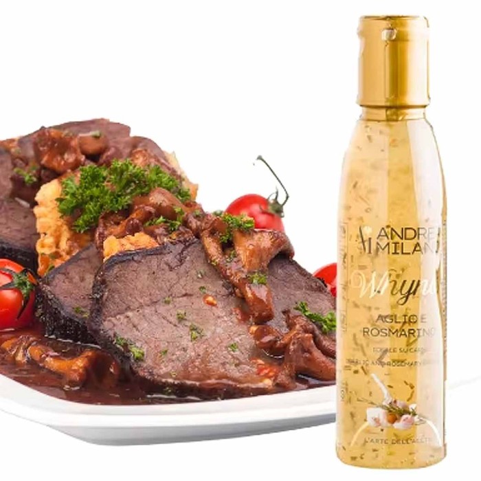 Заправка Andrea milano со вкусом чеснока и розмарина 150мл пэт