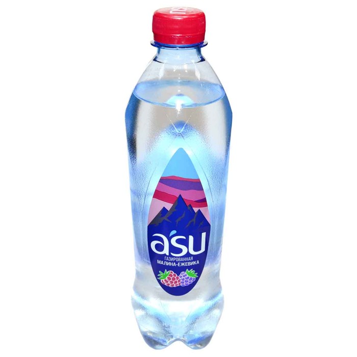 Вода A’su малина-ежевика газ 1л пэт