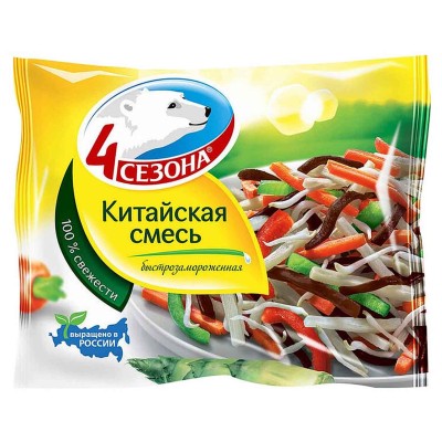 Смесь овощная 4 сезона Китайская 400гр м/у