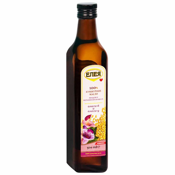 Масло кунжутное Елея нераф 500мл ст/б