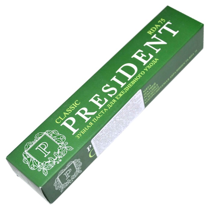 Паста зубная President Classic 75мл к/у