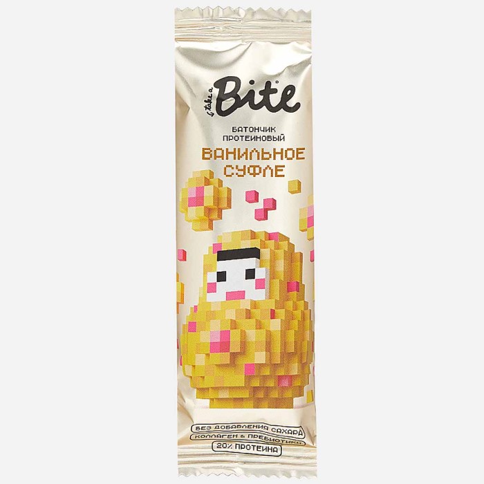 Батончик Bite Ванильное суфле протеиновый 40гр