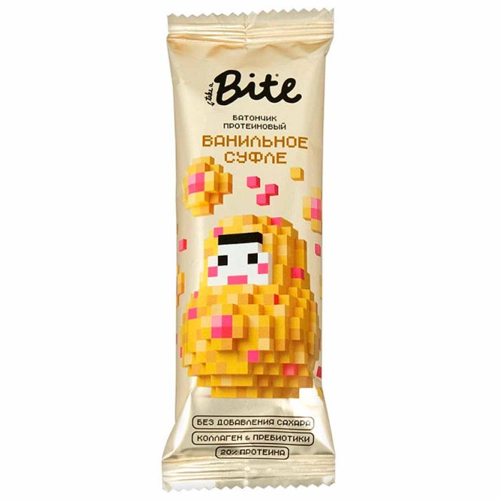 Батончик Bite Ванильное суфле протеиновый 40гр