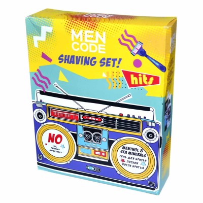 Набор подарочный Men CODE Shaving гель для бритья Like Barber 150мл+лосьон после бритья 150мл