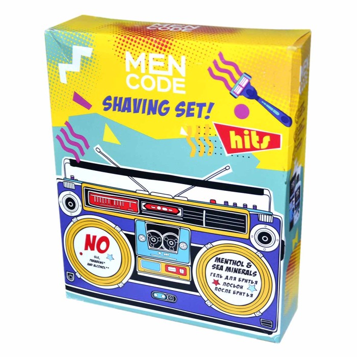 Набор подарочный Men CODE Shaving гель для бритья Like Barber 150мл+лосьон после бритья 150мл