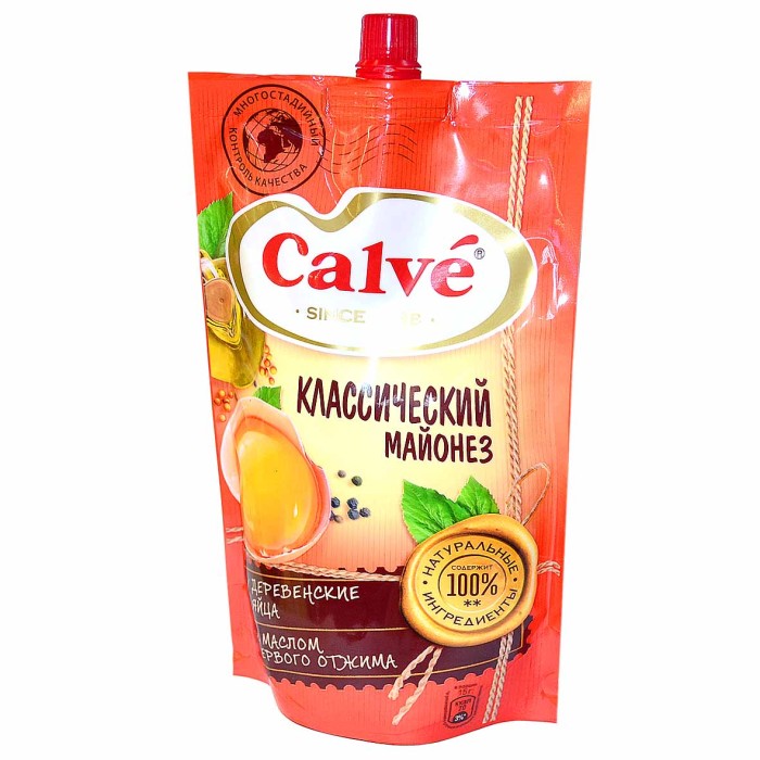 Майонез Calve Классический 50% 400гр д/п