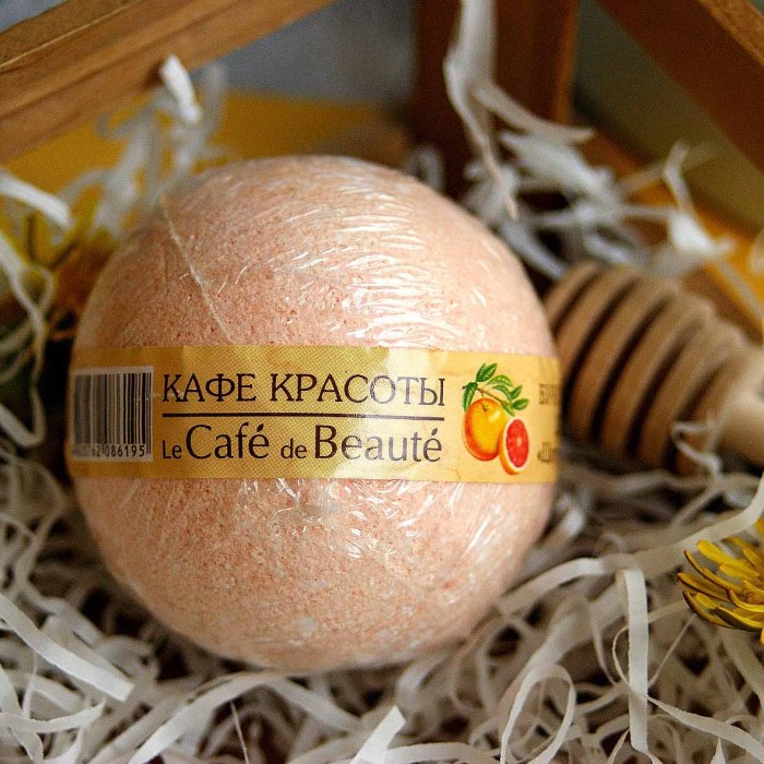 Шар бурлящий Кафе красоты Цитрусовый сорбет 120гр