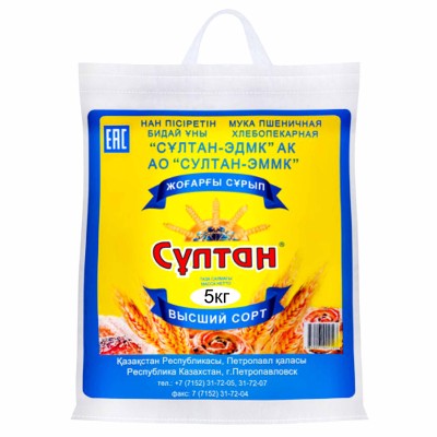 Мука Султан пшеничная в/с 5кг м/у