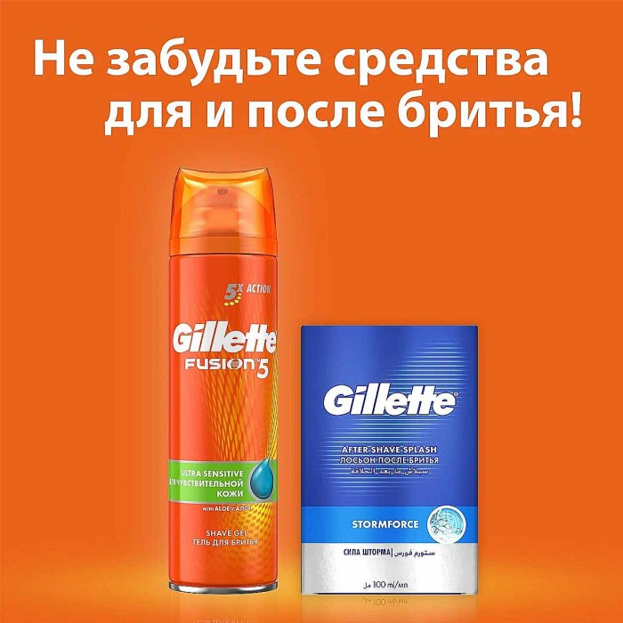 Кассеты сменные Gillette Fusion 8шт к/у