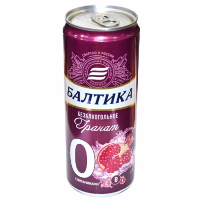 Пиво Балтика 0 Гранат 0,33л ж/б