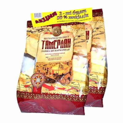 Лапша Тамерлан  бесбармачная 1+1 400гр