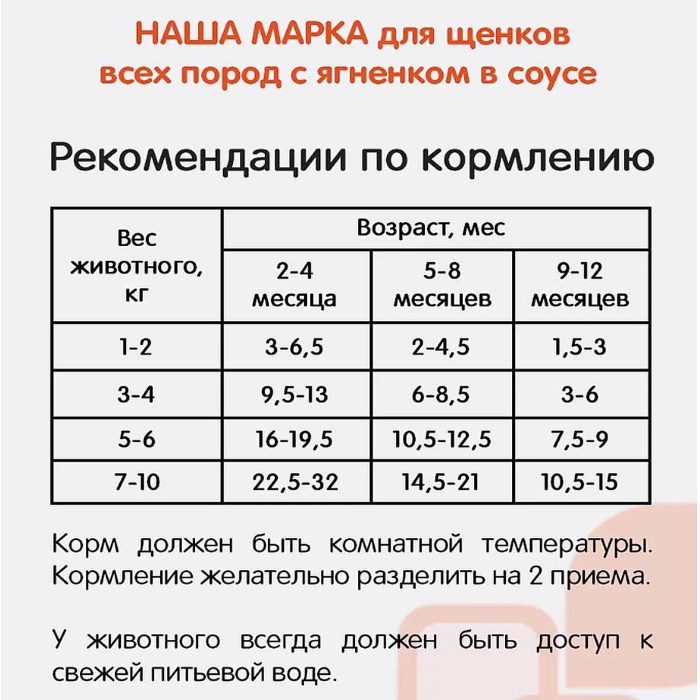 Корм для собак Наша марка ягненок+соус 85гр пауч