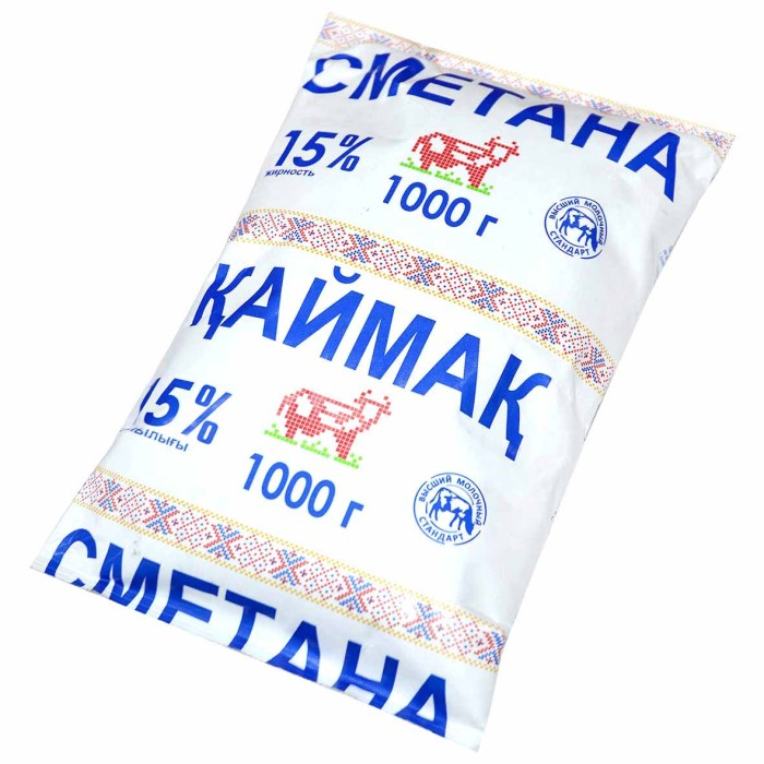 Сметана Маслодел Петропавловская 15% 1л пэт