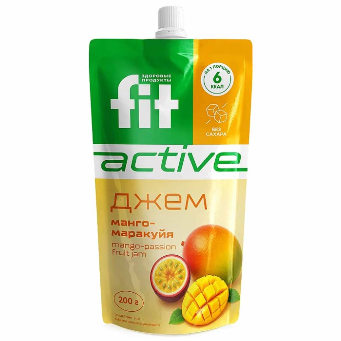 Джем Fit Active Манго Маракуйя 200грд/п