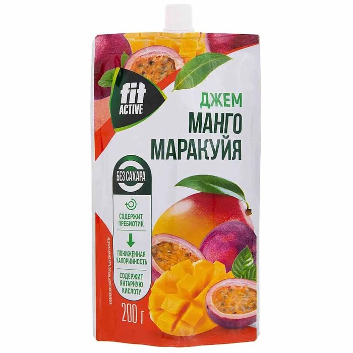 Джем Fit Active Манго Маракуйя 200грд/п