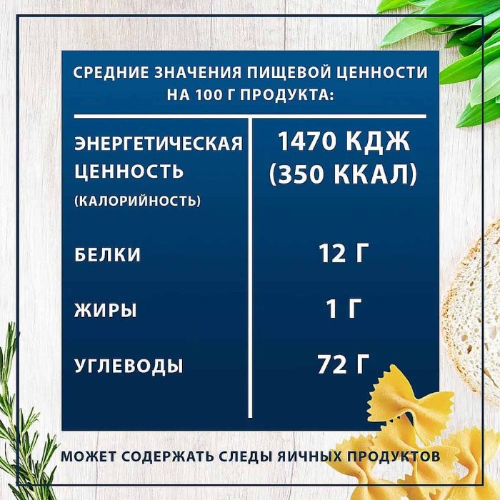 Макароны Federici бантики №66 400гр м/у