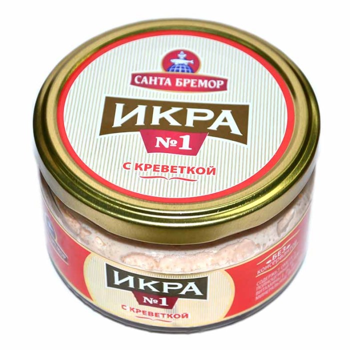 Икра Санта Бремор с креветкой 180гр ст/б