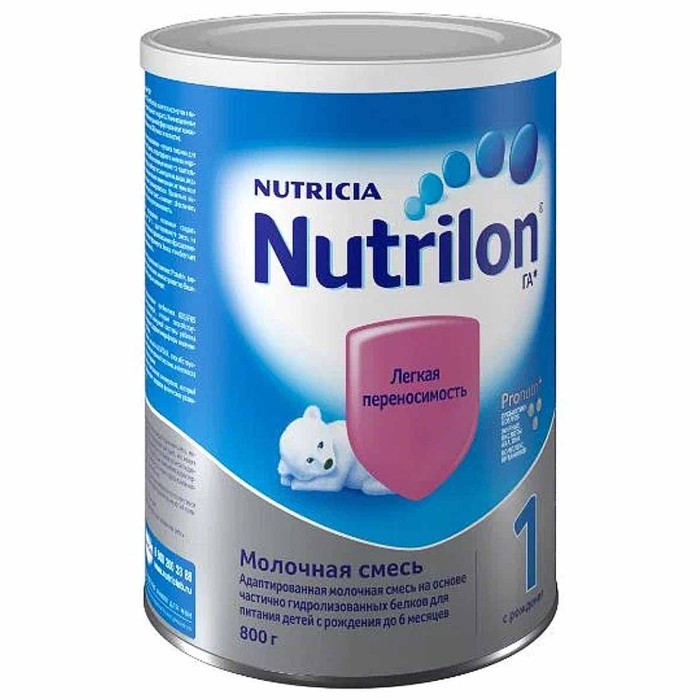 Смесь Nutrilon 1 молочная гипоалергенный с рождения 800гр ж/б