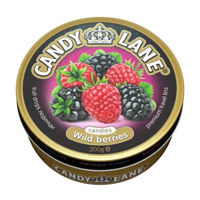Леденцы Candy Lane лесные ягоды 200гр ж/б