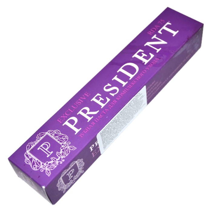 Паста зубная President Exclusive 75мл к/у