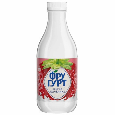 Напиток кисломолочный Фругурт клубника 1,5% 950мл пэт