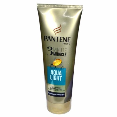 Бальзам-ополаскиватель для волос Pantene 3 Minute Miracle Aqua Light 200мл пэт