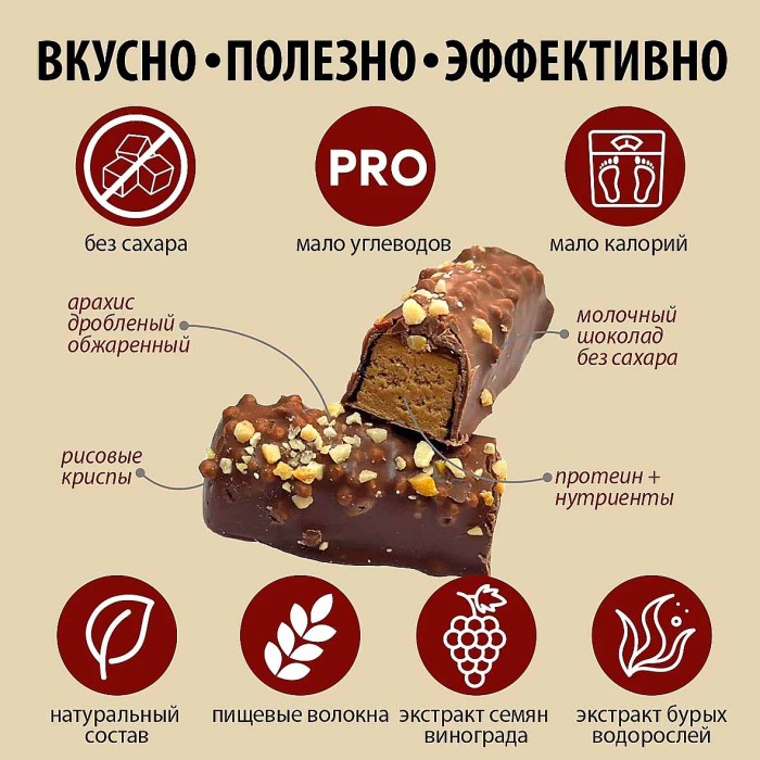 Батончик функциональный Tunner Crunch Шоколапдный брауни 40гр