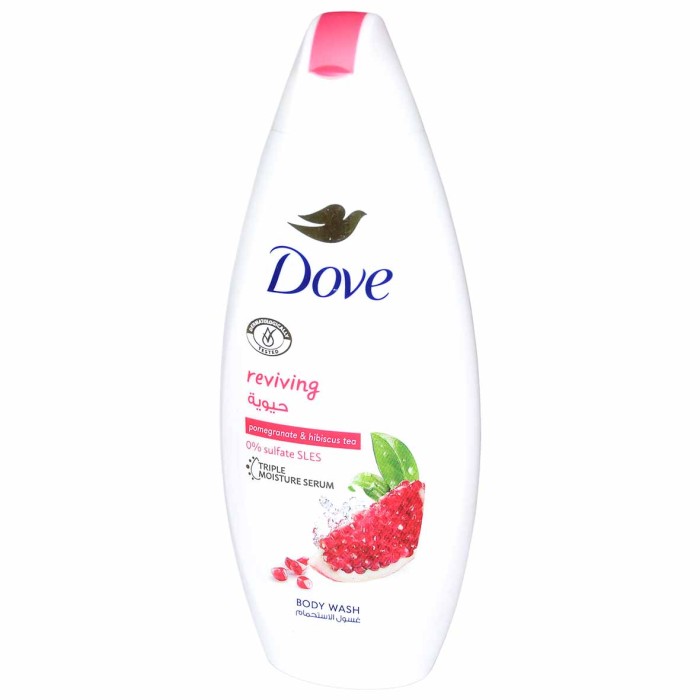 Гель для душа Dove Оживляющий гранат 250мл пэт