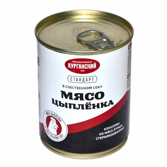 Мясо цыпленка Стандарт с/с 350гр ж/б ключ