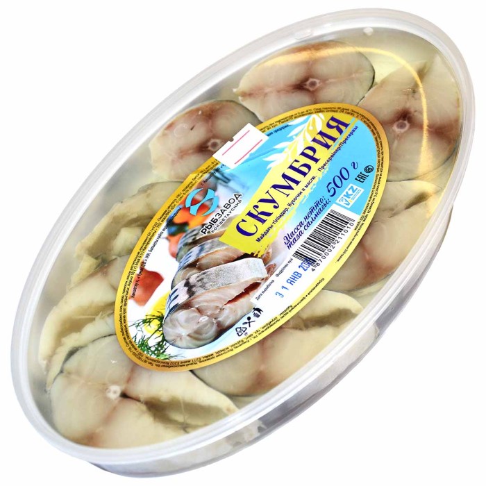 Скумбрия кусочки в масле 500гр пэт