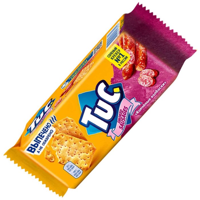 Крекер Tuc копченые колбаски 100гр м/у