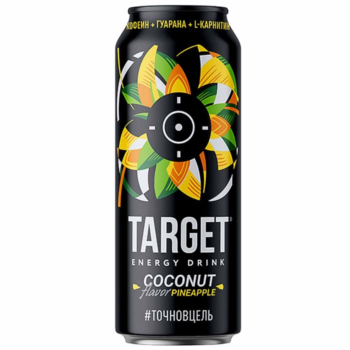 Напиток энергетический Бочкари Target coconut pineapple 0,45 ж/б