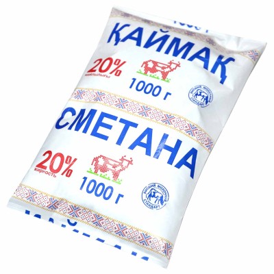 Сметана Маслодел Петропавловская 20% 1л пэт
