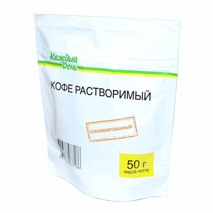 Кофе Каждый день сублим раст 50гр д/п