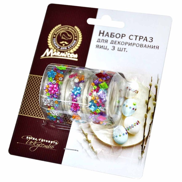 Набор страз Marmiton для декорирования яиц 3шт арт17781