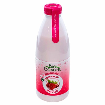 Йогурт питьевой Bio-Баланс иммуно малина-шиповник 1,2% 900мл пэт