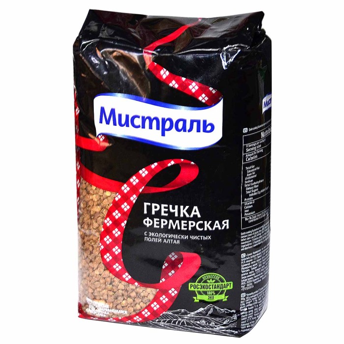 Крупа гречневая Мистраль фермерская 900гр м/у
