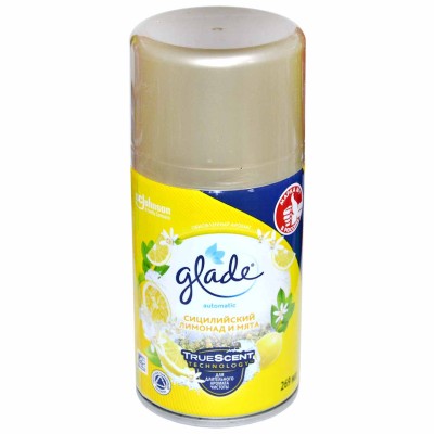 Баллон сменный Glade Automatics Сицилийский лимонад и мята 269мл ж/б