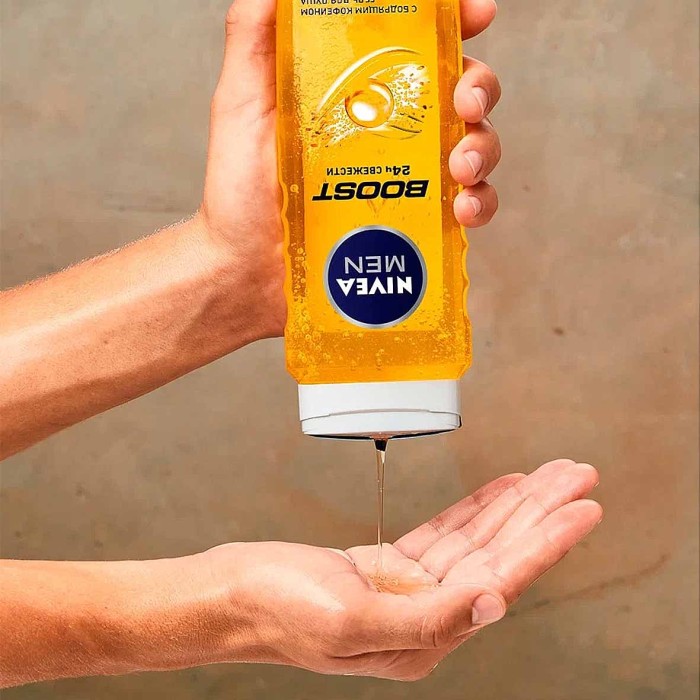 Гель для душа Nivea Men Boost 3в1 250мл пэт